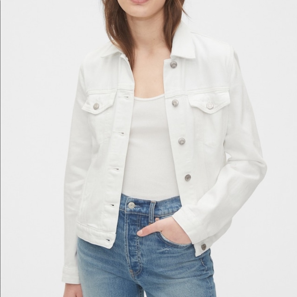 Gap 1969 Icon White Denim Jacket